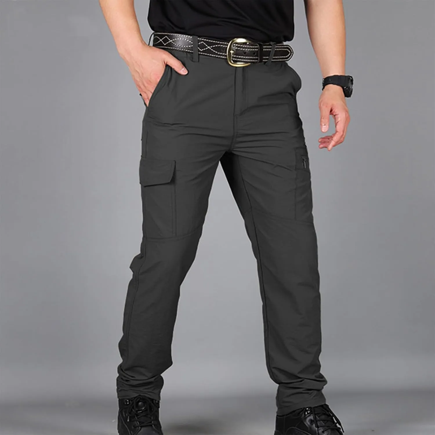 Men's Hiking Tactical Pants Lightweight Outdoor Cargo Pants Military Combat Trousers Quick Dry Sports Athletic Pants