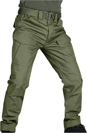 Men's Hiking Tactical Pants Lightweight Outdoor Cargo Pants Military Combat Trousers Quick Dry Sports Athletic Pants