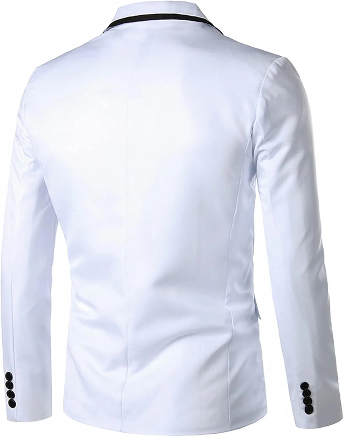 Men's Jacket Slim Fit Casual Daily Business Blazer One Button Notched Lapel Turn-Down Collar Suit Jacket Blazers