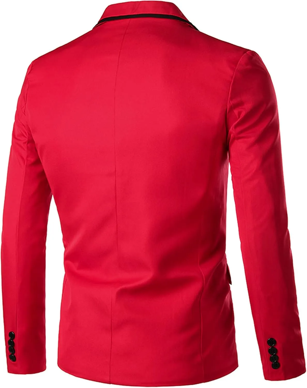 Men's Jacket Slim Fit Casual Daily Business Blazer One Button Notched Lapel Turn-Down Collar Suit Jacket Blazers