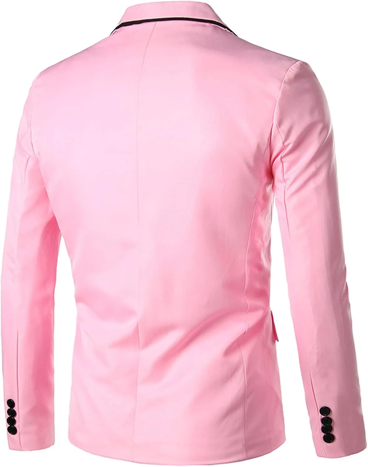 Men's Jacket Slim Fit Casual Daily Business Blazer One Button Notched Lapel Turn-Down Collar Suit Jacket Blazers