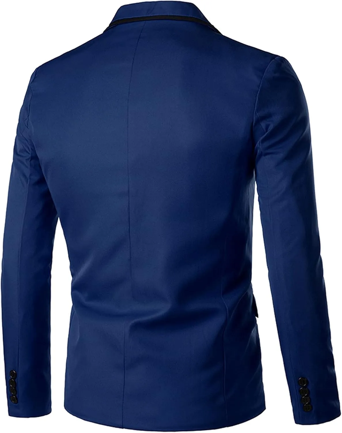 Men's Jacket Slim Fit Casual Daily Business Blazer One Button Notched Lapel Turn-Down Collar Suit Jacket Blazers