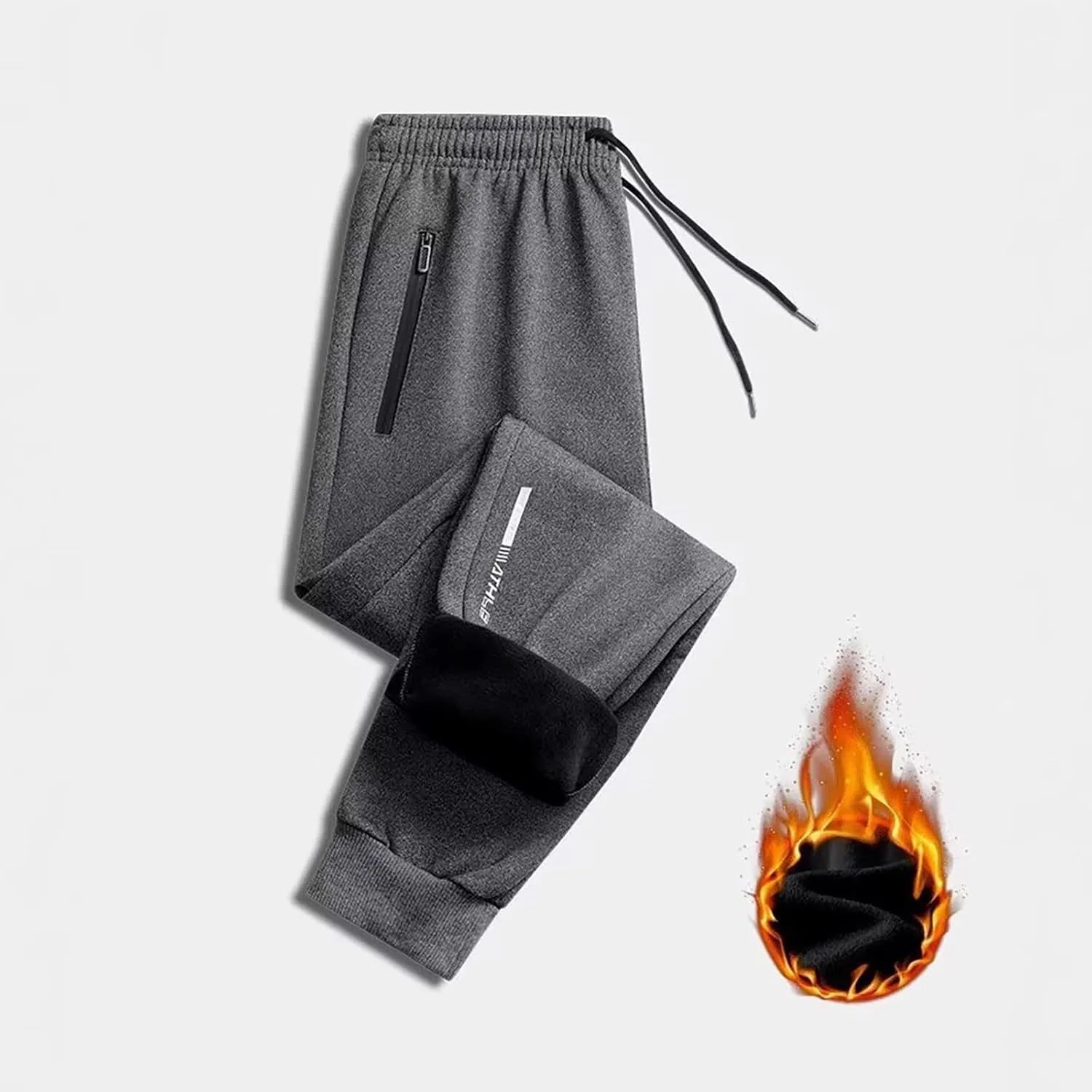 Mens Joggers with Zipper Pockets Athletic Pants Workout Trousers Outdoor Sports Running Sweatpants Gym Fall Pants