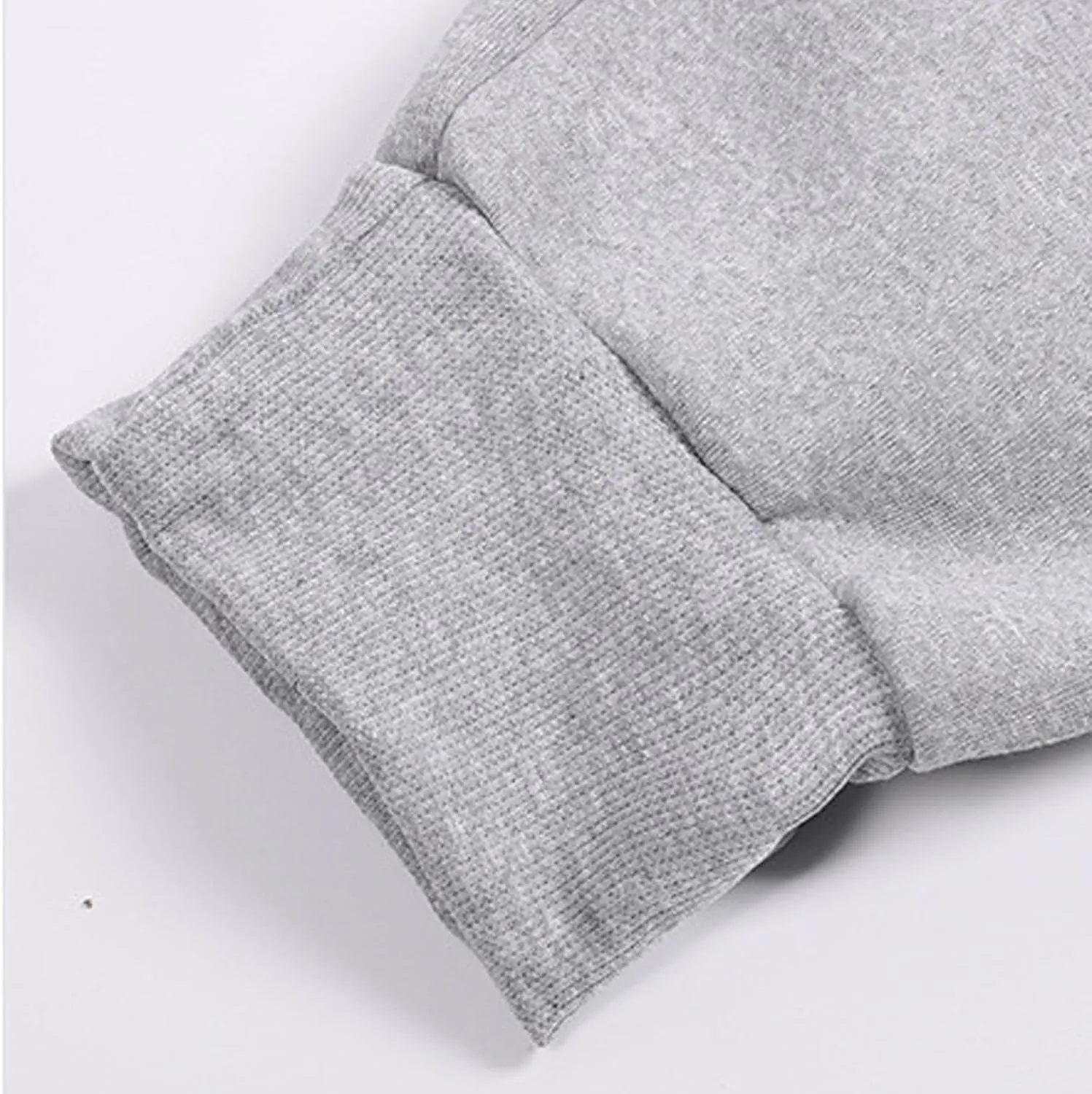 Men's Multi-Pocket Cargo Pants Drawstring Sports Jogger Elastic Waist Sweatpants Fleece Travel Trouser Comfy Pant