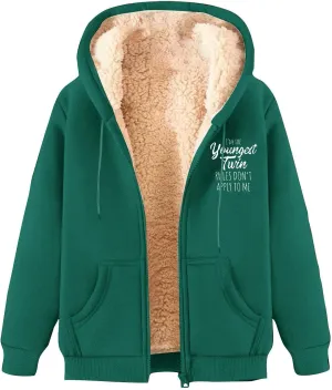 Men's New Casual Fashionable Printed Fleece Hooded Sweatshirt Jacket Coat Tops，Long Sleeve Zippr Furry Warm Comfy