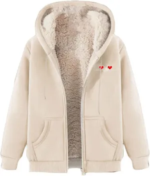 Men's New Casual Fashionable Printed Fleece Hooded Sweatshirt Jacket Coat Tops，Long Sleeve Zippr Furry Warm Comfy