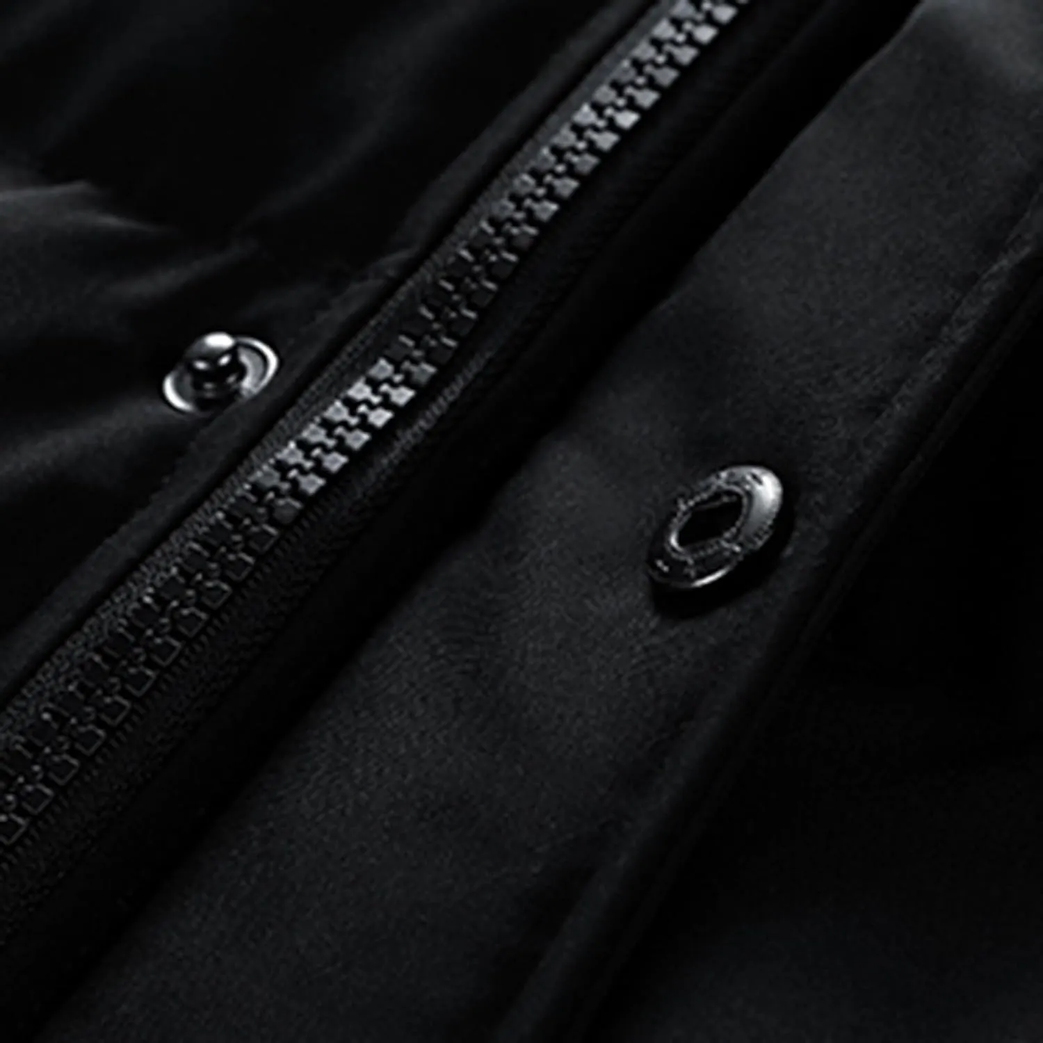 Men's New Zipper Open-Front Cardigan Jacket Coat Tops, Stand Collar Cotton-Padded Coat Solid Fleecing Long Sleeve Coat