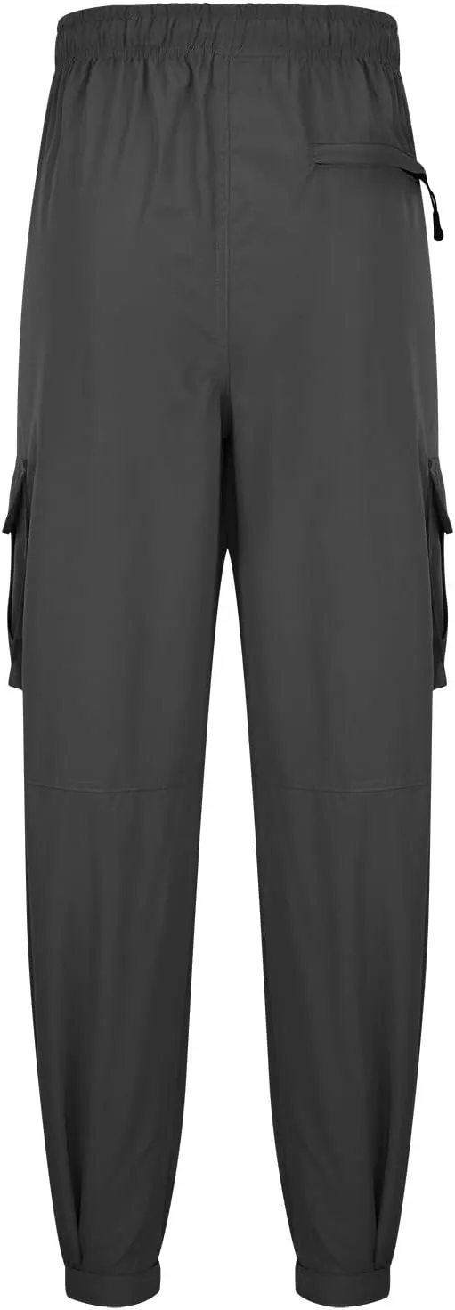 Mens Outdoor Cargo Pants Tactical Hiking Pants Baggy Workout Joggers Wide Leg Stretchy Jeans Classic Fit Trousers