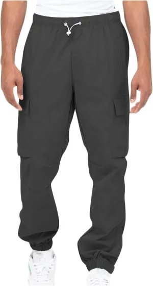 Mens Outdoor Cargo Pants Tactical Hiking Pants Baggy Workout Joggers Wide Leg Stretchy Jeans Classic Fit Trousers
