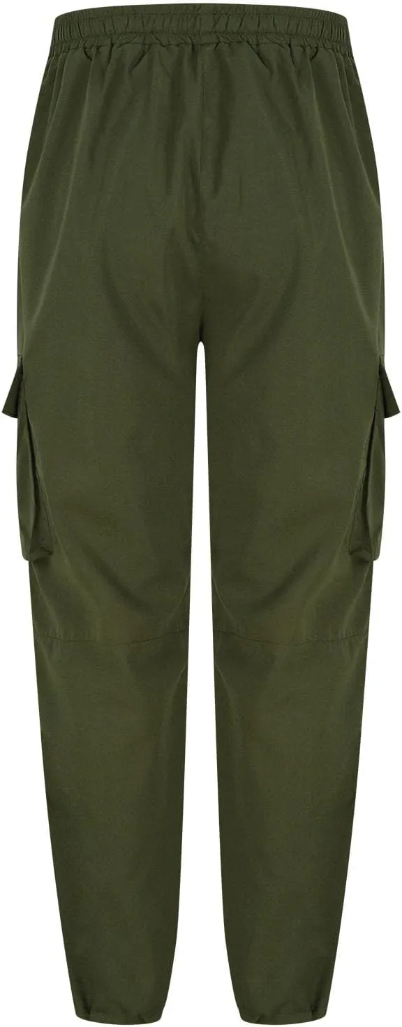 Mens Outdoor Cargo Pants Tactical Hiking Pants Baggy Workout Joggers Wide Leg Stretchy Jeans Loose Fit Trousers