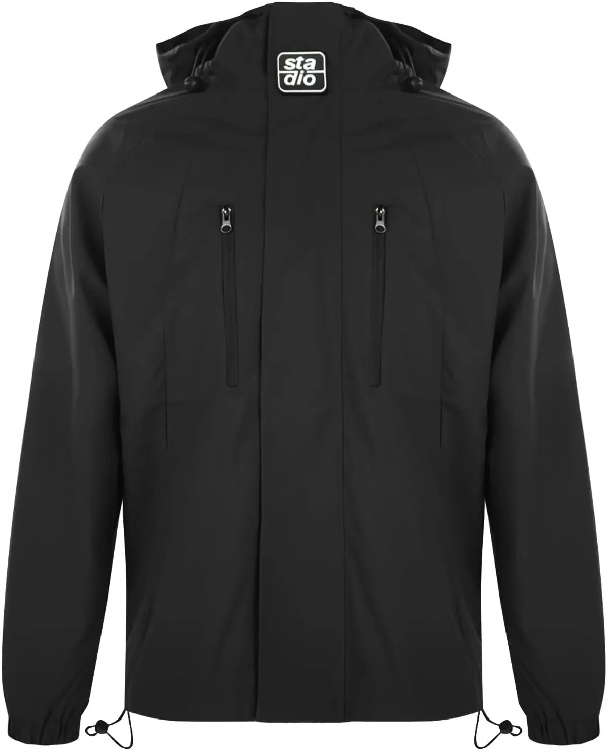 Men's Outdoor Workwear Punching Jacket Fall New Solid Color Windproof Hooded Jackets Tops Couple Loose Fit Jacket