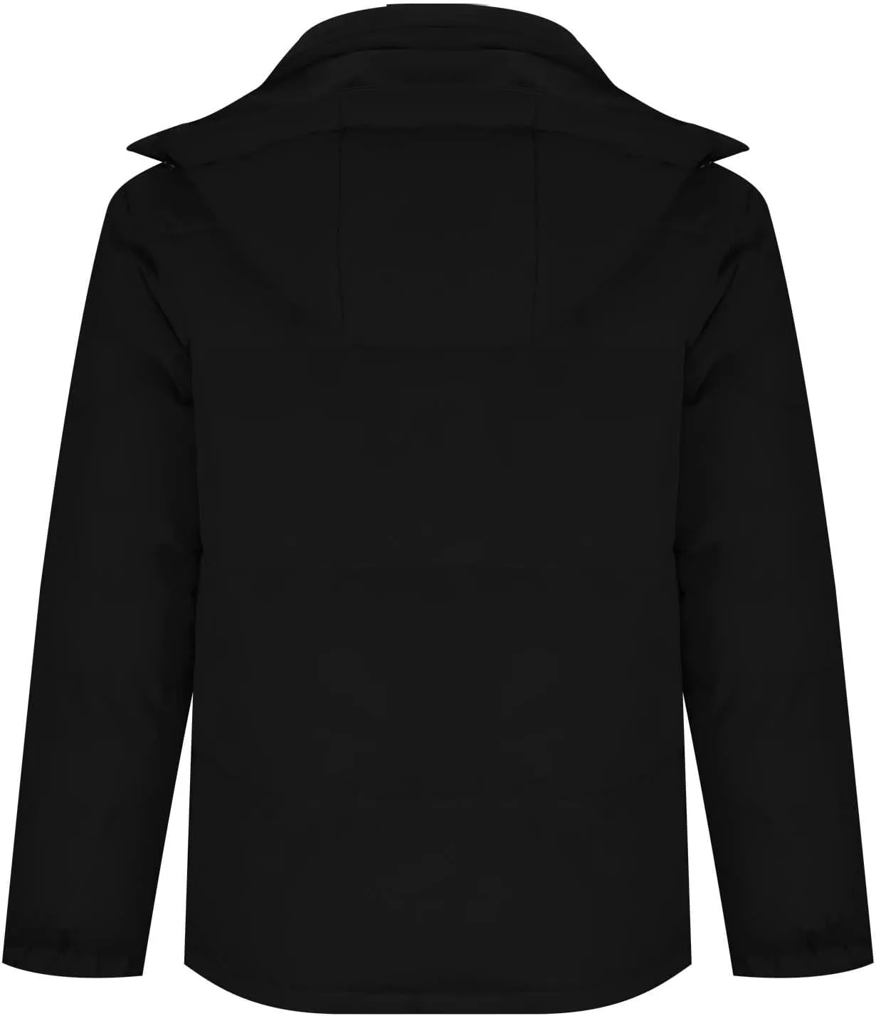 Men's Quilted Puffer Down Jacket Hooded Zipper Long Sleeve Thicken Coat Warm Winter Windproof Coat Outwear Plus Size