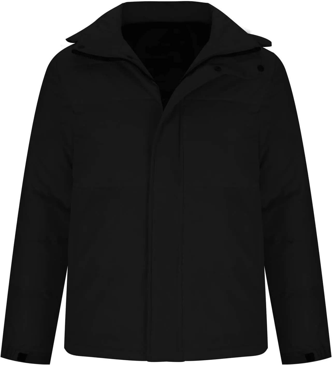 Men's Quilted Puffer Down Jacket Hooded Zipper Long Sleeve Thicken Coat Warm Winter Windproof Coat Outwear Plus Size