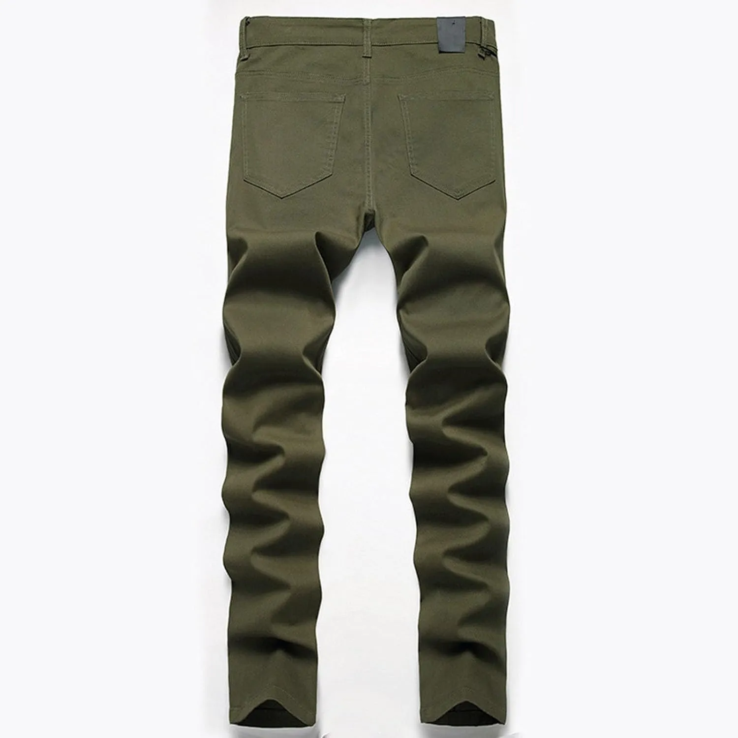 Men's Regular Fit Comfort Jean Frayed Pants Distressed Rip Trousers Straight Leg Jeans Men Mens Jeans Big and Tall