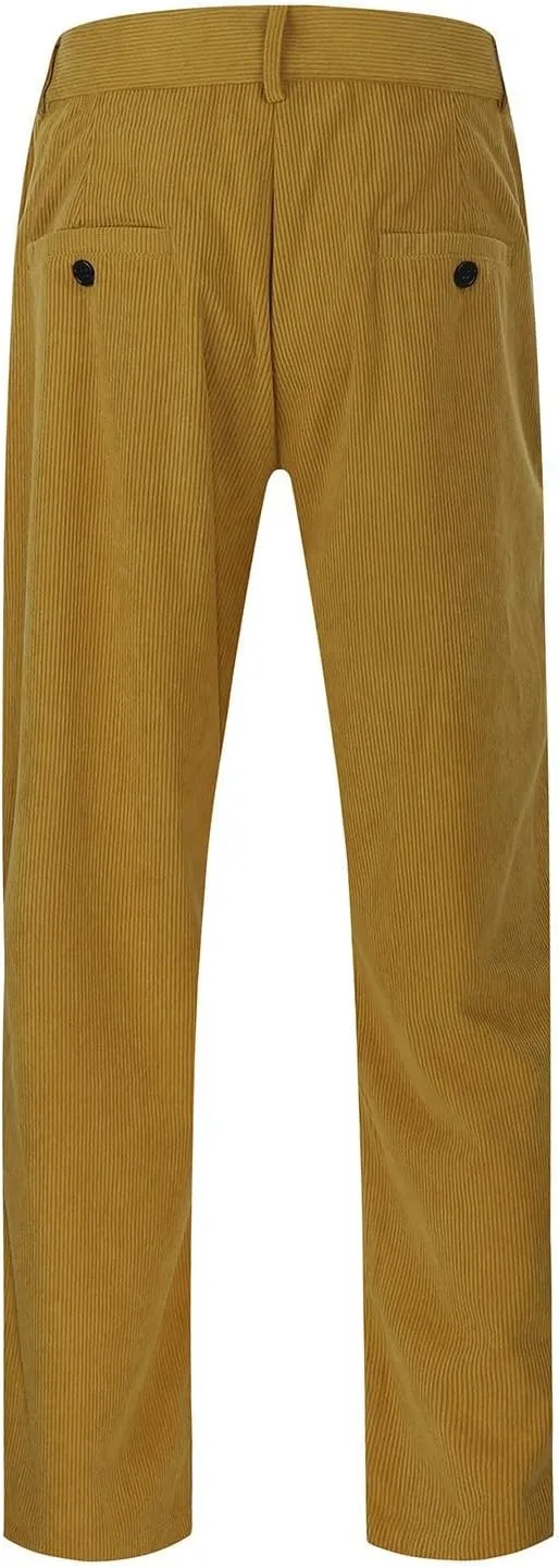 Mens Solid Color Pants for Men Simple Business Straight Suit Pants Casual Leisure Style Sport Clothes Fresh Trousers