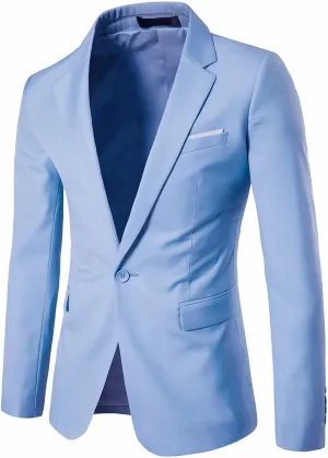 Men'S Sport Coats & Blazers Wedding Party Jacket Vest & Pants Coat Jacket Suit For Men Gabanes Para Light Blue