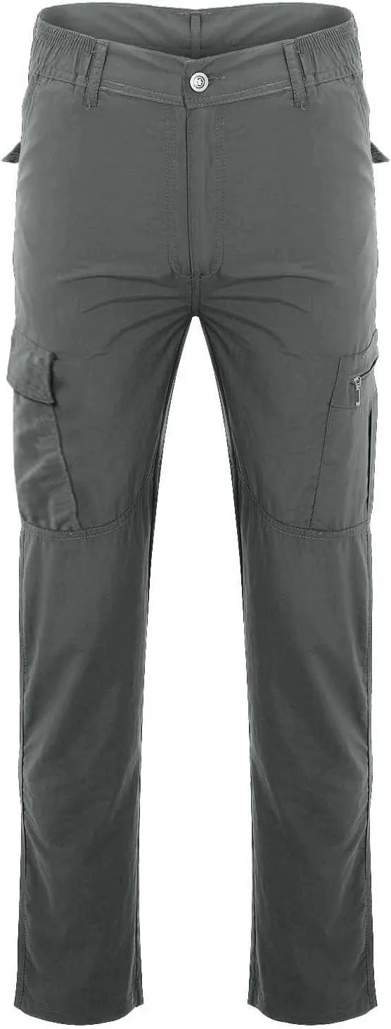 Mens Stretch Work Pants Quick-Dry Flexcamo Resistant Hiking Pants Lightweight Hunting Multi-Pocket Cargo Pants
