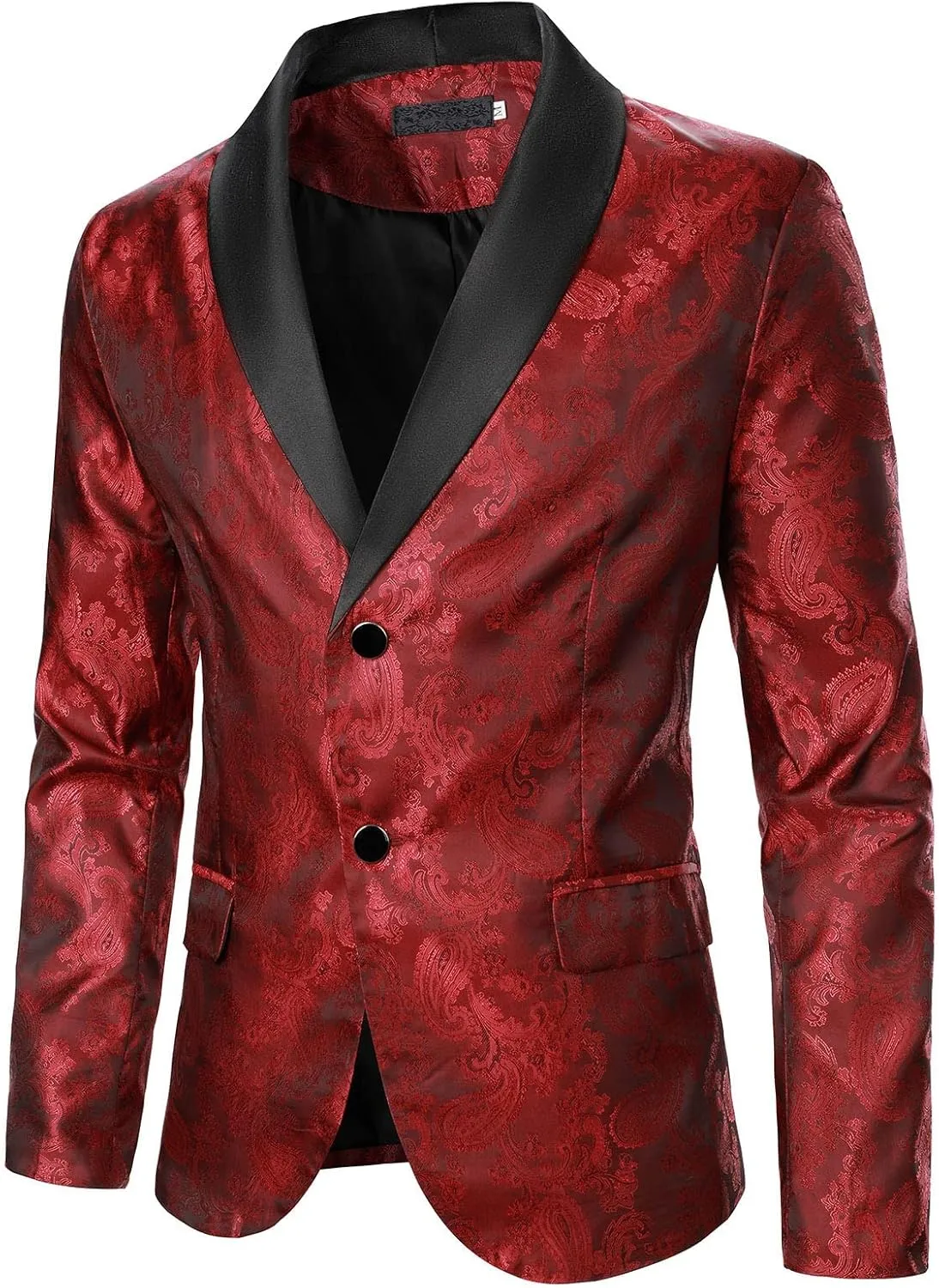Mens Stylish Dinner Tux Dress Blazer Retro Tuxedo Jackets for Dinner Party Wedding Prom Slim Fit Suit Jacket Sport Coats