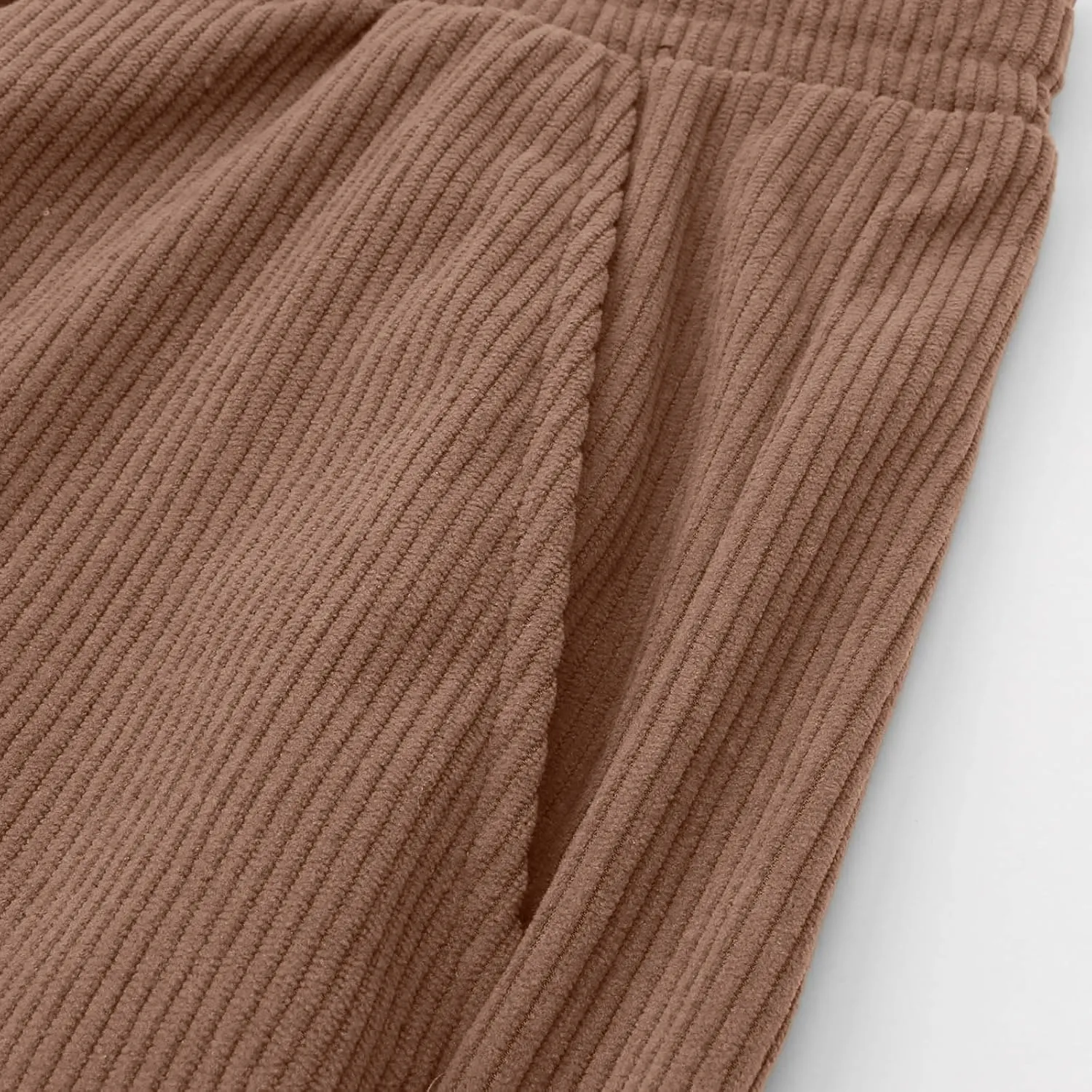 Men's Summer Pants Solid Color Elastic Waist Drawstring Pocket Wide Leg Fashion Loose Sport Clothes Cute Trousers