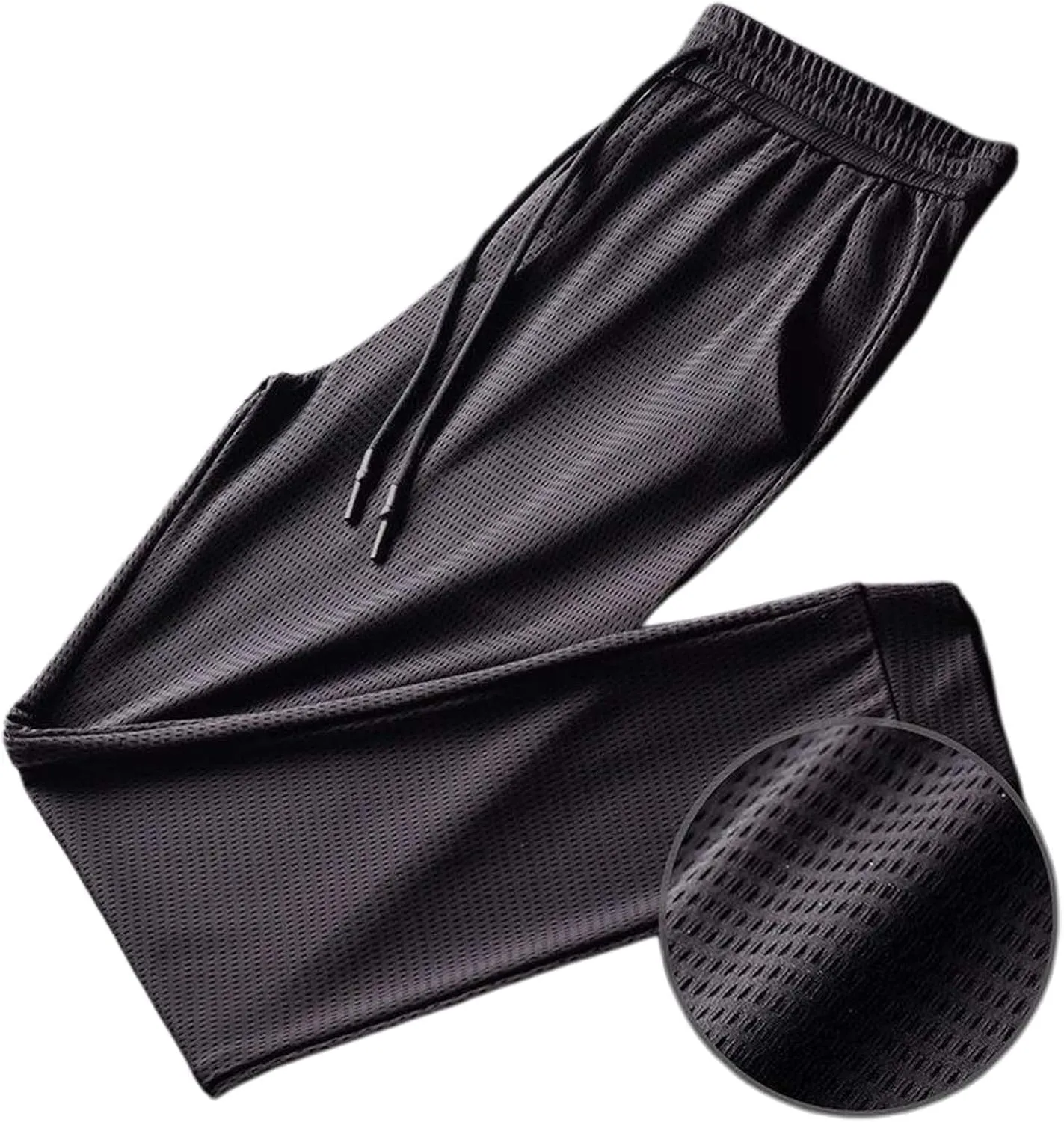 Men's Sweatpants Summer Drawstring Elastic Waist Fit Pockets Breathable Athletic Summer Comfy Fashion Joggers