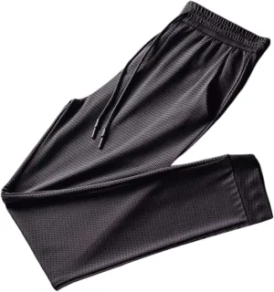 Men's Sweatpants Summer Drawstring Elastic Waist Fit Pockets Breathable Athletic Summer Comfy Fashion Joggers