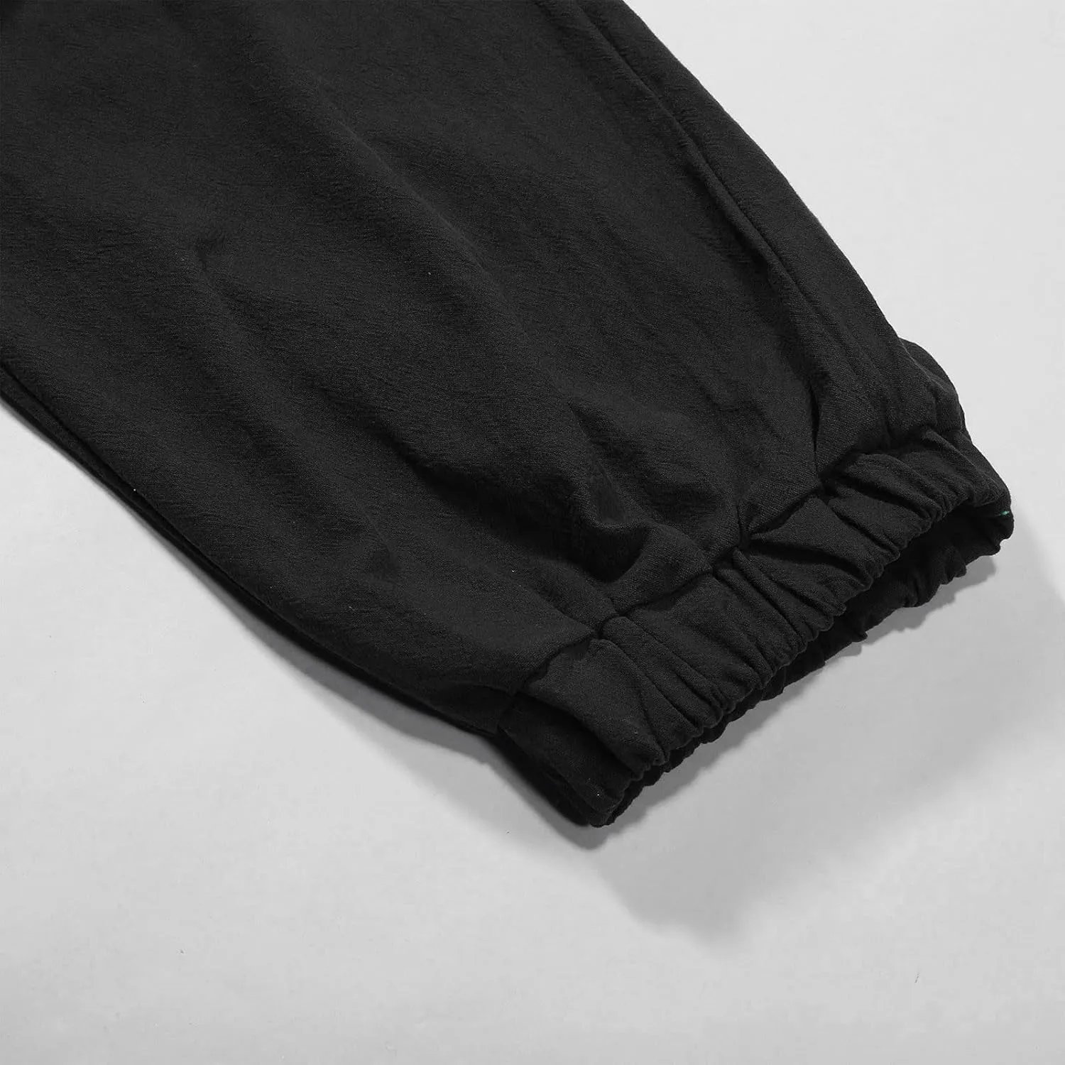 Men's Sweatpants Summer Drawstring Elastic Waist Fit Pockets Breathable Soft Fit Summer Fresh Running Trousers