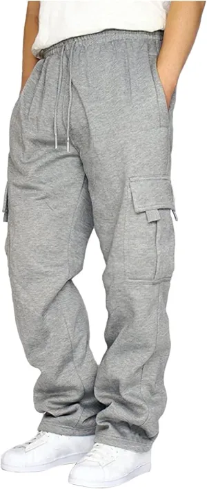 Men's Tactical Pants Lightweight Hiking Casual Cargo Pants Baggy Work Trousers Outdoor Cargo Pants with Multi Pockets
