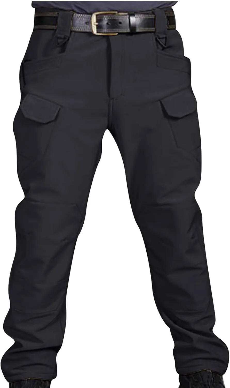 Men's Tactical Pants Ripstop Stretch Water Resistant Thickened Cargo Work Pant Military Hiking Multi-Pockets Trousers