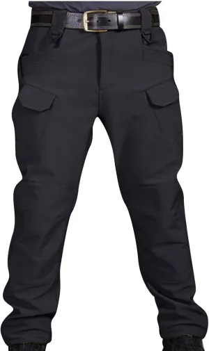 Men's Tactical Pants Ripstop Stretch Water Resistant Thickened Cargo Work Pant Military Hiking Multi-Pockets Trousers