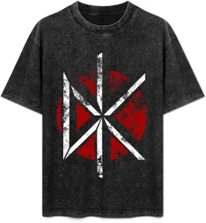 Men's Women's Vintage Oversized Short Sleeve T Shirt Novelty Drop Shoulder Tops