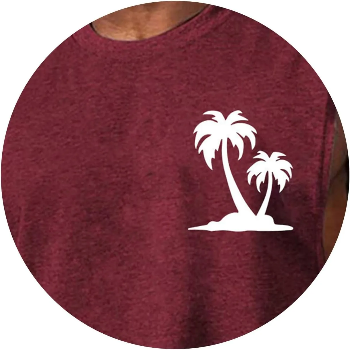 Men's Workout Tank Tops Hawaiian Beach Vacation Tops Cut Off Sleeveless Shirts Summer Graphic Print Basic Undershirts