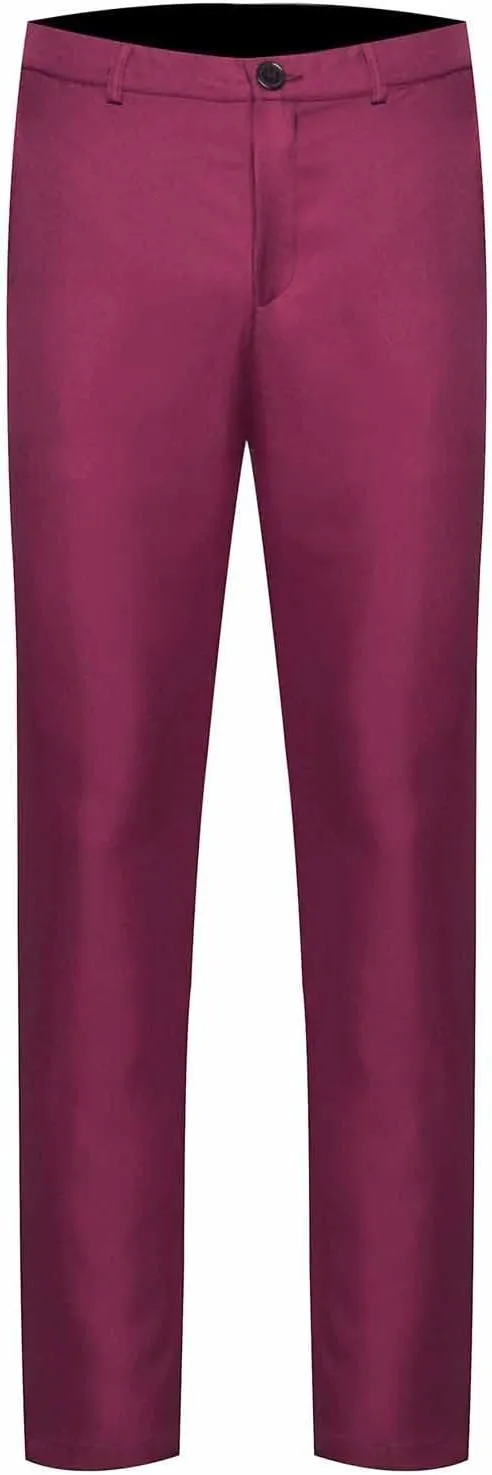 Muscularfit Mens Work Pants Regular Fit Casual Daily Holiday Solid Straight Legs Fashion Formal Business Suit Pants Trousers