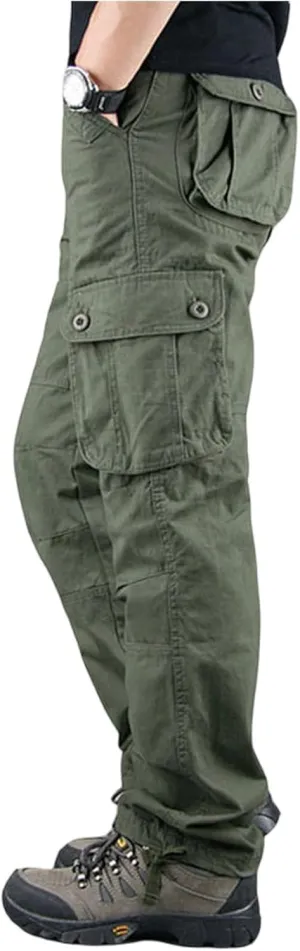 Outdoor Cargo Pants for Men, Fit Utility Trendy Travel Lightweight Hiking Pants Men