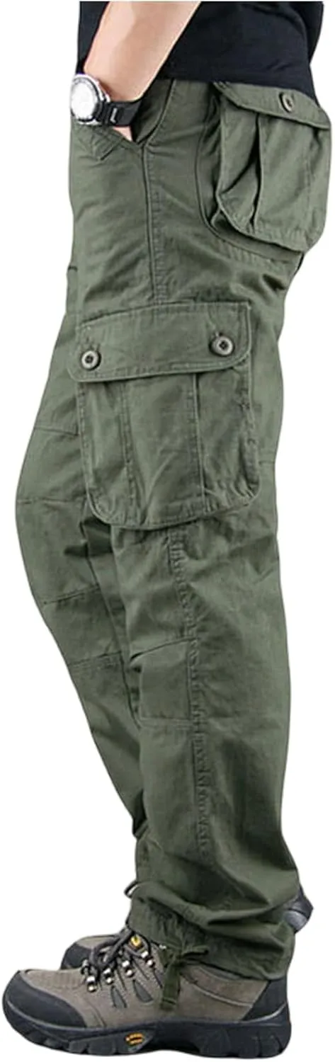 Outdoor Cargo Pants for Men, Fit Utility Trendy Travel Lightweight Hiking Pants Men