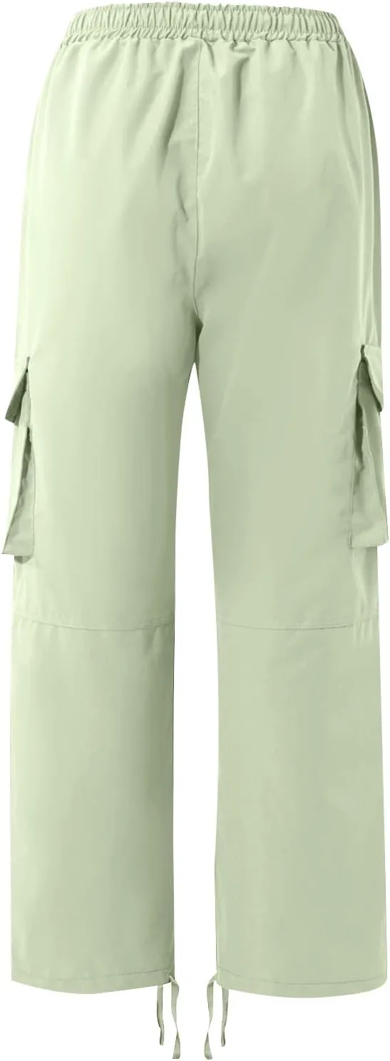 Outdoor Cargo Pants for Men Lightweight Relaxed Fit Tactical Pants Solid Camo Multi Pockets Classic Trousers