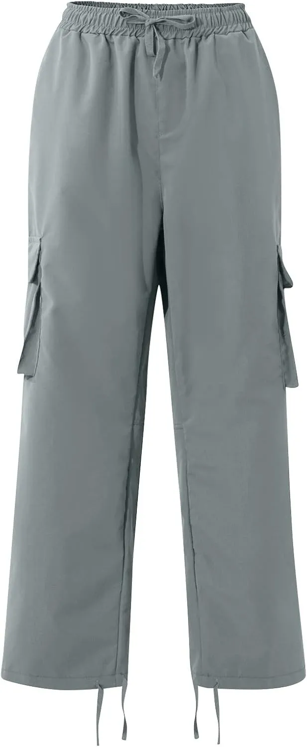 Outdoor Cargo Pants for Men Lightweight Relaxed Fit Tactical Pants Solid Camo Multi Pockets Classic Trousers