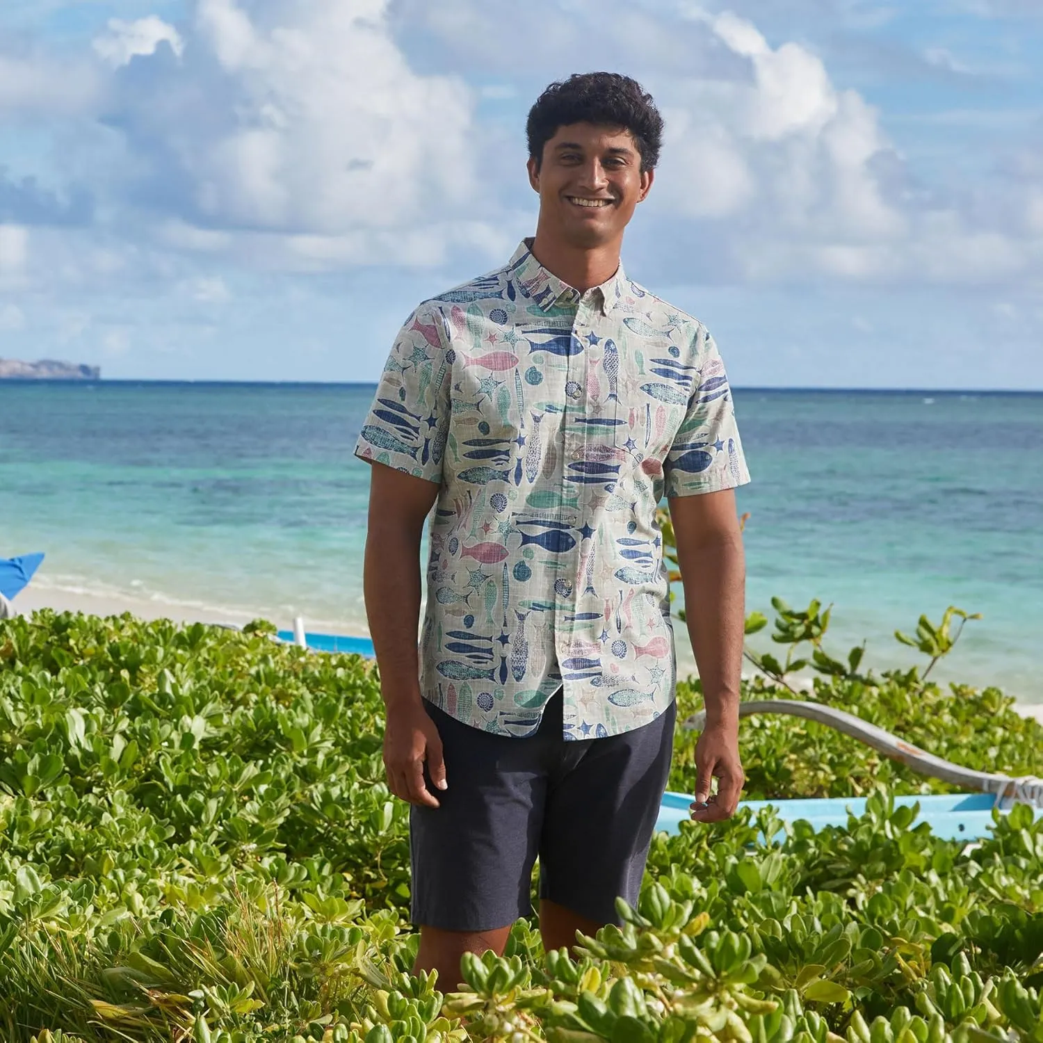 Reyn Spooner Oceanic Hawaiian Aloha Shirt - Button Front