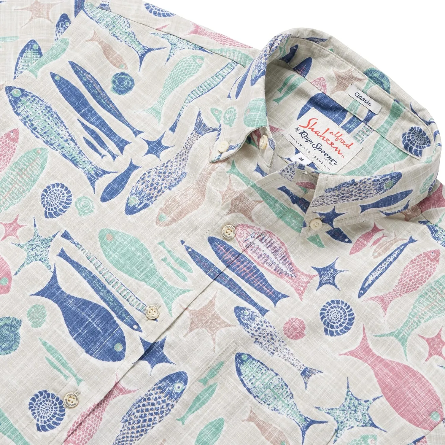 Reyn Spooner Oceanic Hawaiian Aloha Shirt - Button Front