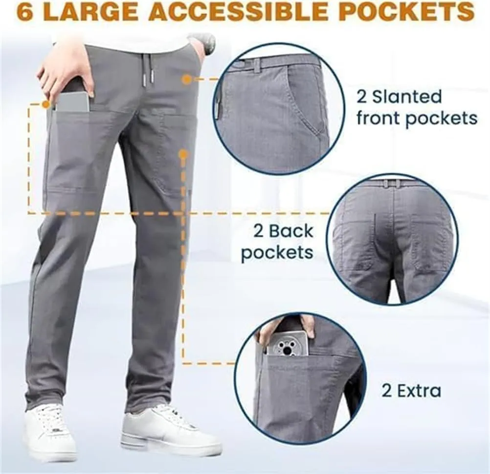 Sirmale Multipants - High Stretch Multi-Pocket Cargo Pants, Breathable Casual Lightweight Pants with Pockets