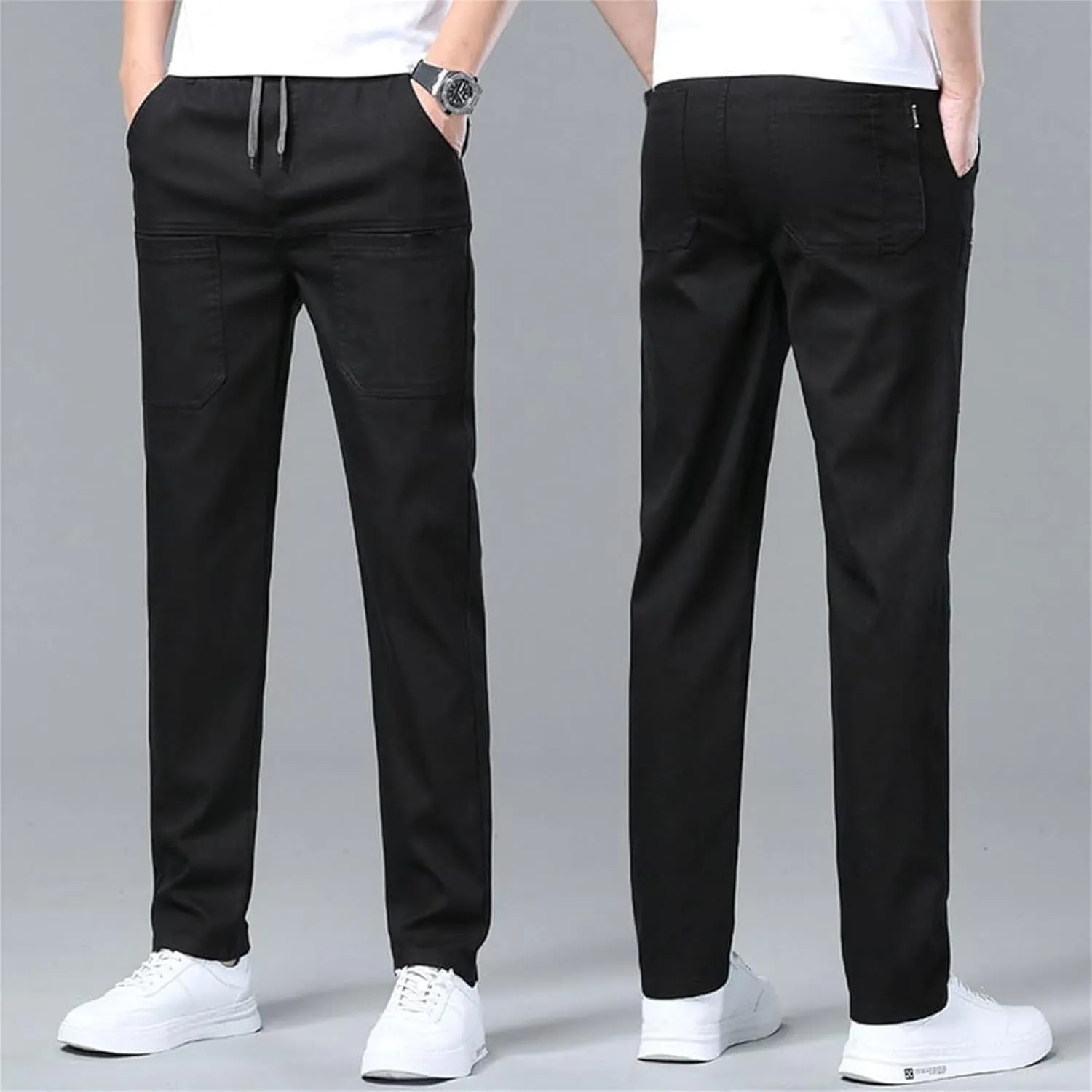 Sirmale Multipants - High Stretch Multi-Pocket Cargo Pants, Mens Casual Straight Pants Lightweight Tactical Pant