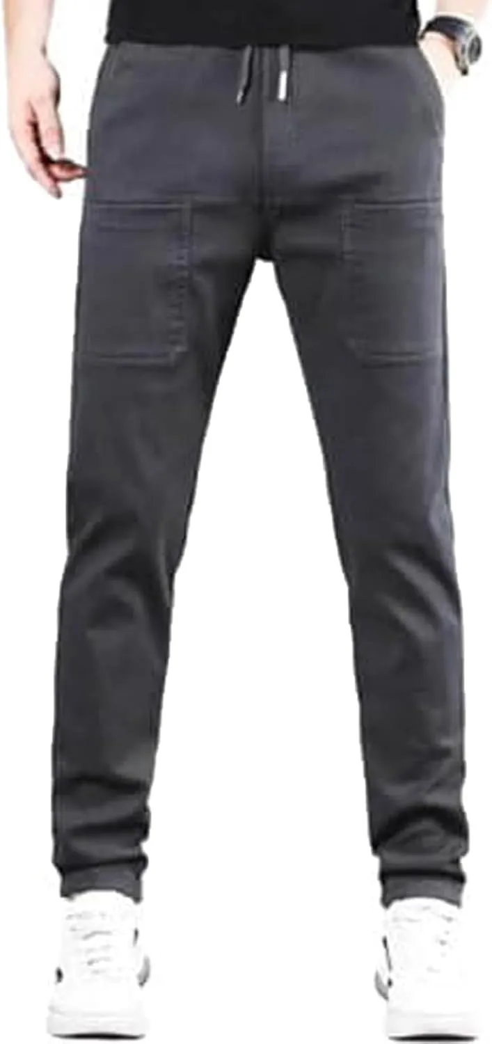 Sirmale MultiPants - High Stretch Multi-Pocket Cargo Pants, Men's Stretch Multi-Pocket Skinny Cargo Pants
