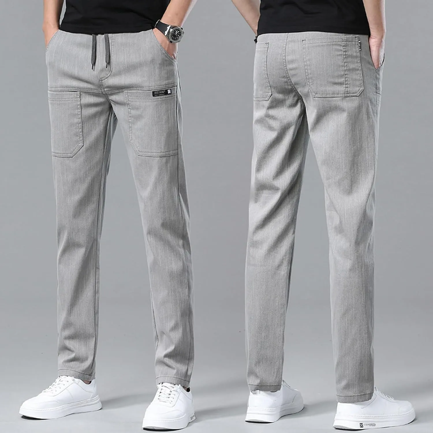 Sirmale MultiPants - High Stretch Multi-Pocket Cargo Pants, Men's Stretch Multi-Pocket Skinny Cargo Pants