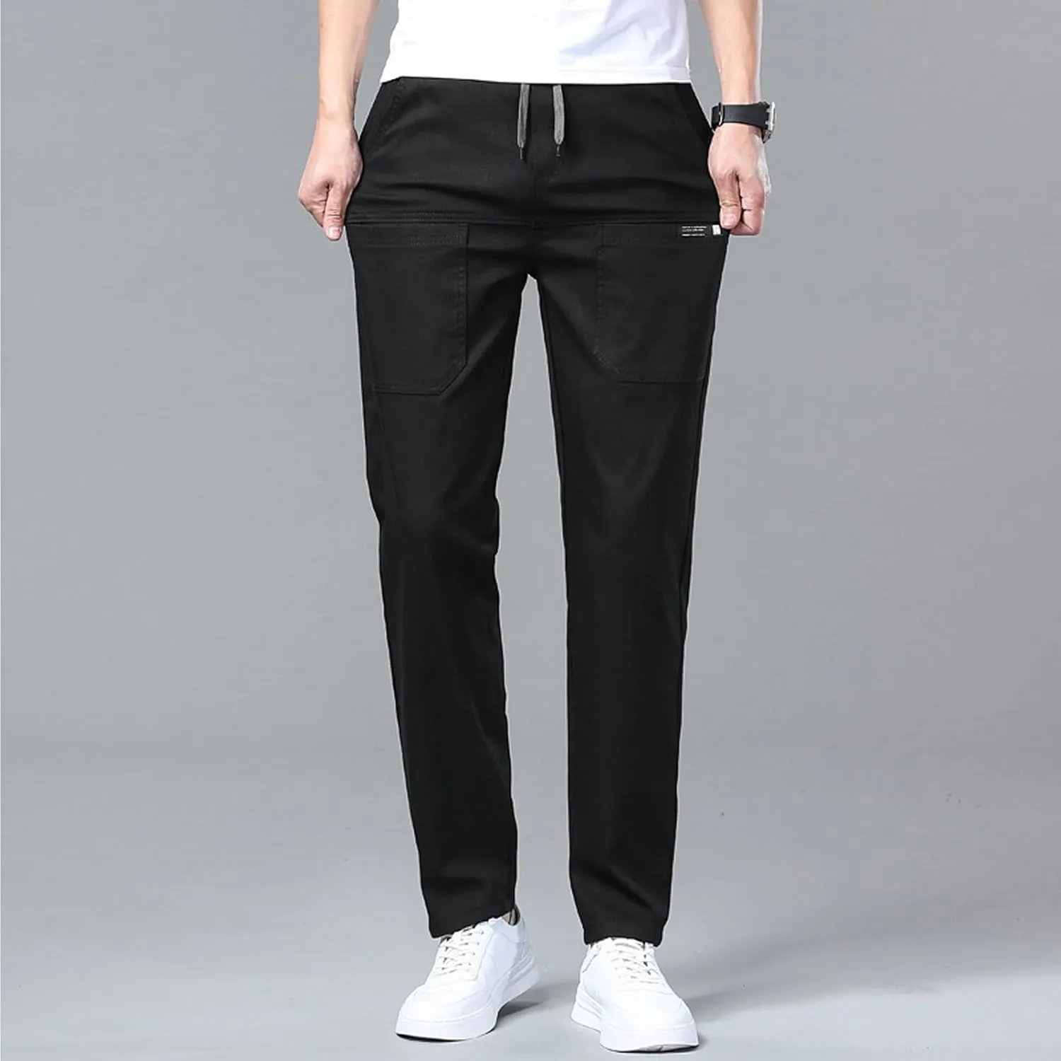 Sirmale MultiPants - High Stretch Multi-Pocket Cargo Pants, Men's Stretch Multi-Pocket Skinny Cargo Pants