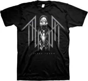 Sleep Token T-Shirt Totem Adult Black Short Sleeve T Shirt Vintage Style Graphic Tees