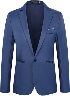 Slim Fit Blazer for Men Peak Lapel Summer Blazers Mens Suits Regular Fit Blazer Sports Jacket One Button Men's Suit