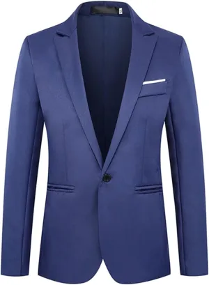 Slim Fit Blazer for Men Peak Lapel Summer Blazers Mens Suits Regular Fit Blazer Sports Jacket One Button Men's Suit
