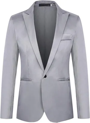 Slim Fit Blazer for Men Peak Lapel Summer Blazers Mens Suits Regular Fit Blazer Sports Jacket One Button Men's Suit