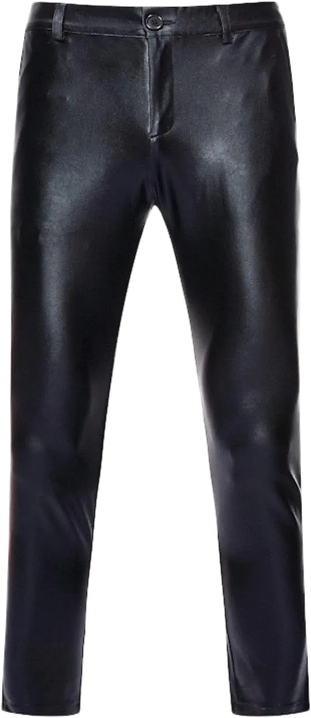 Slim Legs Pants for Men Summer Cortical Elastic Waist Fit Pockets Casual Soft Fit Sport Clothes Cute Trendy Trousers
