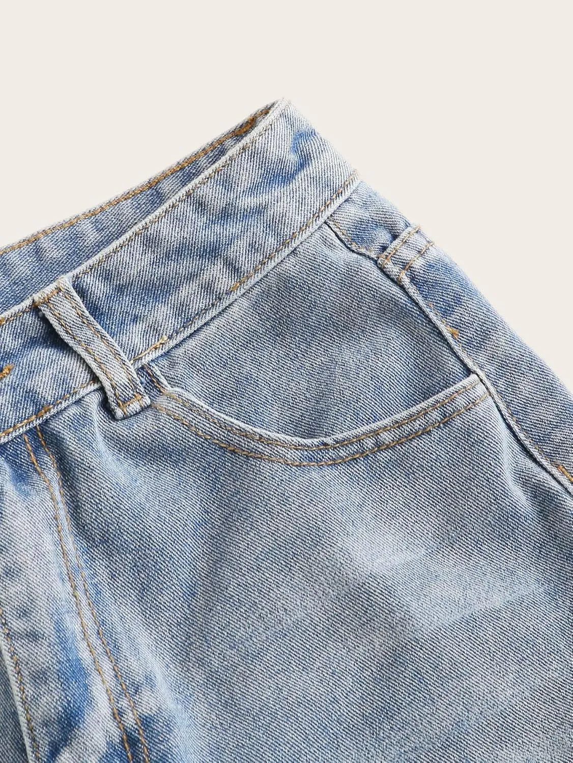 SOLY HUX Women's Summer Denim Shorts High Waisted Button Casual Straight Leg Jeans Shorts