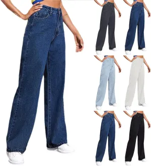 Straight Leg Jeans Woman Baggy Plus Size High Waisted Mother Mom 90s Boyfriend Denim Jeans Vintage Y2k Denim Pants